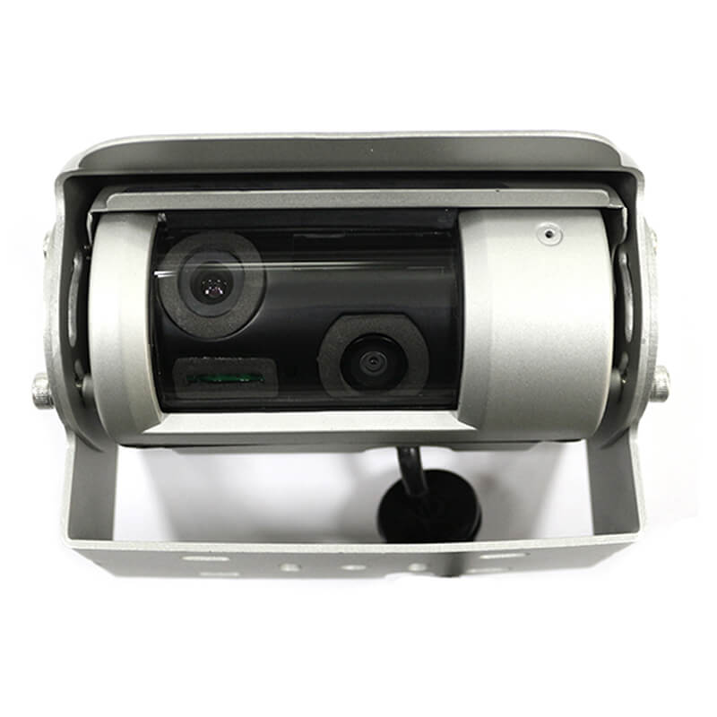 Dual Lens Fleet Reverse Back Up Camera with Motorized Shutter
